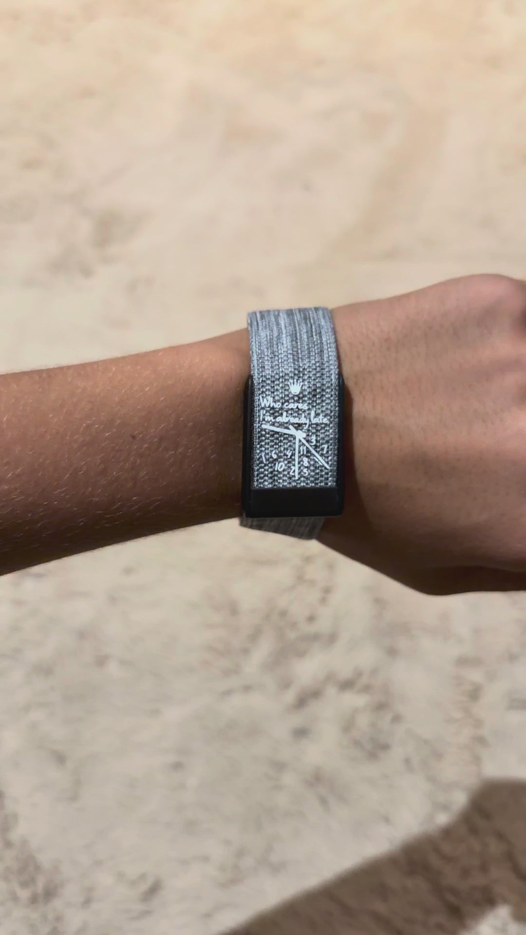 Bracelet nylon gris Whoop 5.0 – Time Gris
